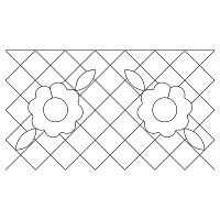 crosshatch flower border 001